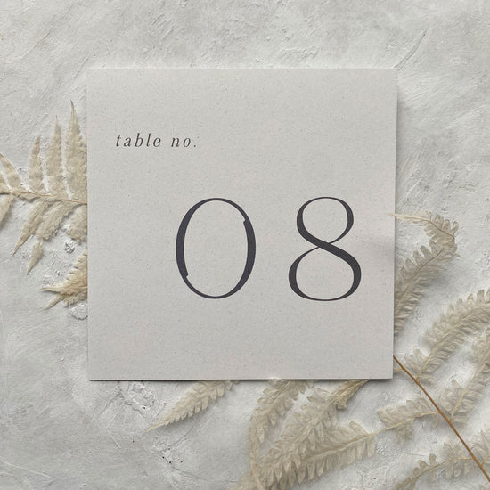 Olivia Square Table Numbers