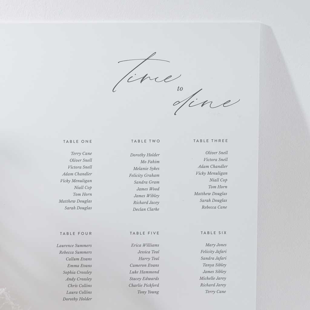 Louise Table Plan