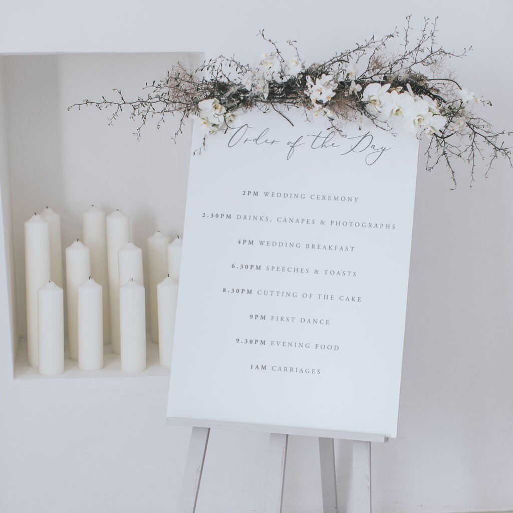 Alice Order of the Day Sign