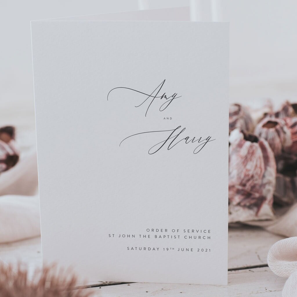 Amy Order of Service