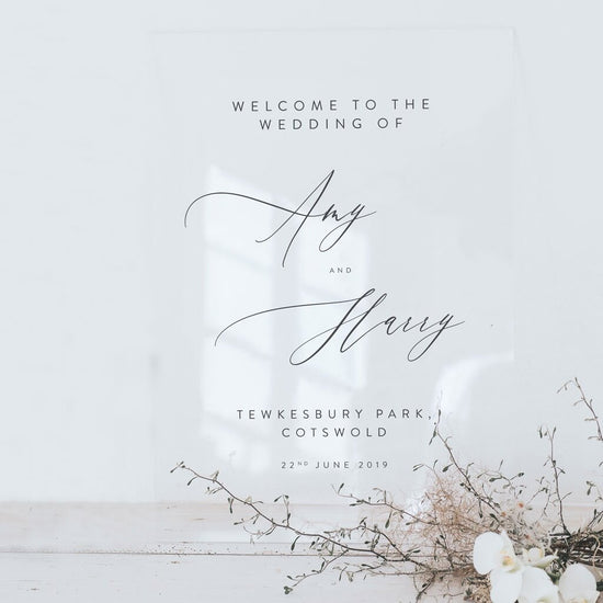 Amy Welcome Sign