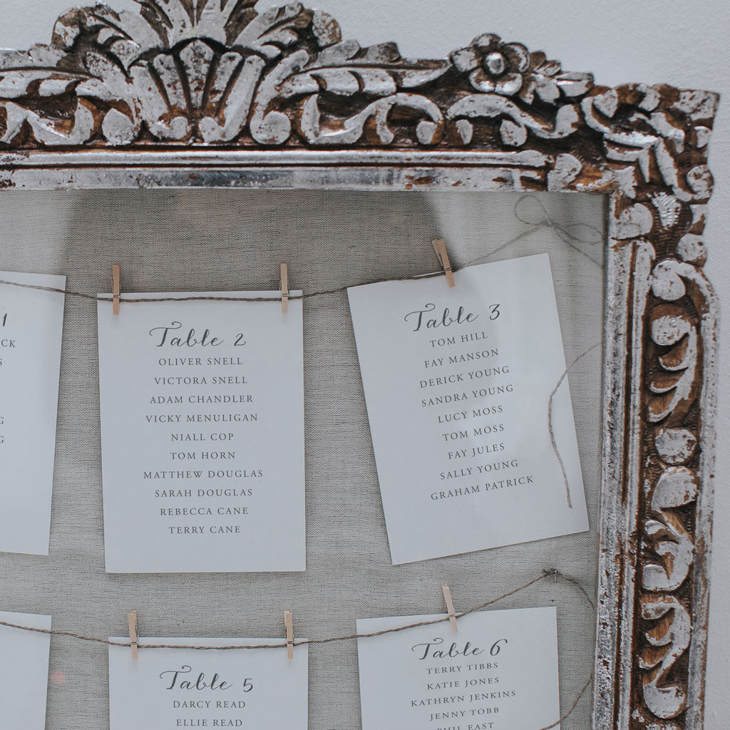 Anna Table Plan Cards