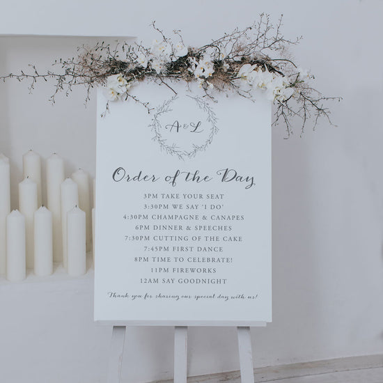 Anna Order of the Day Sign