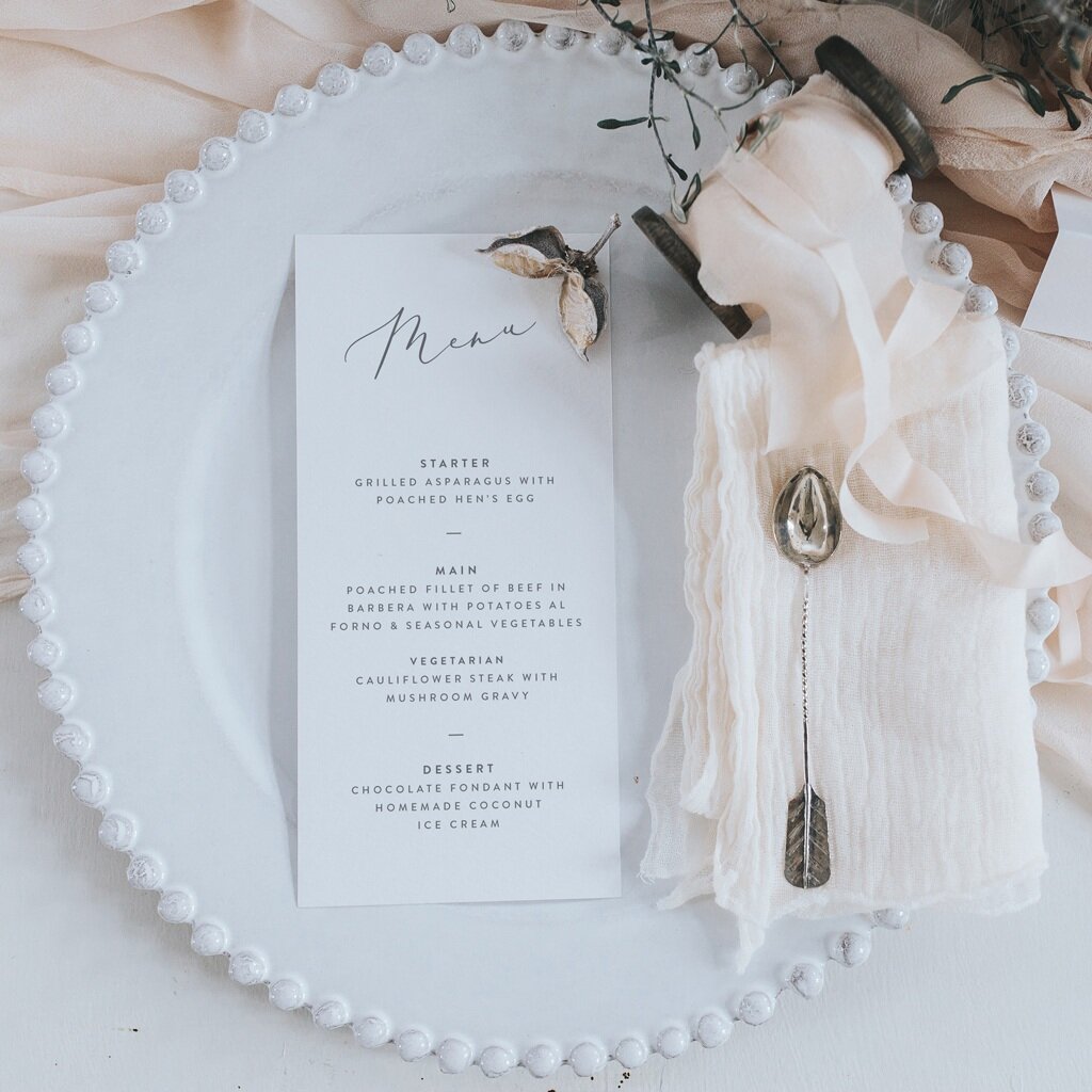 Charlotte Menu Card