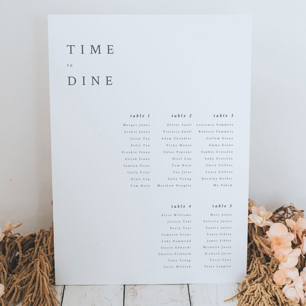 Rachel Table Plan