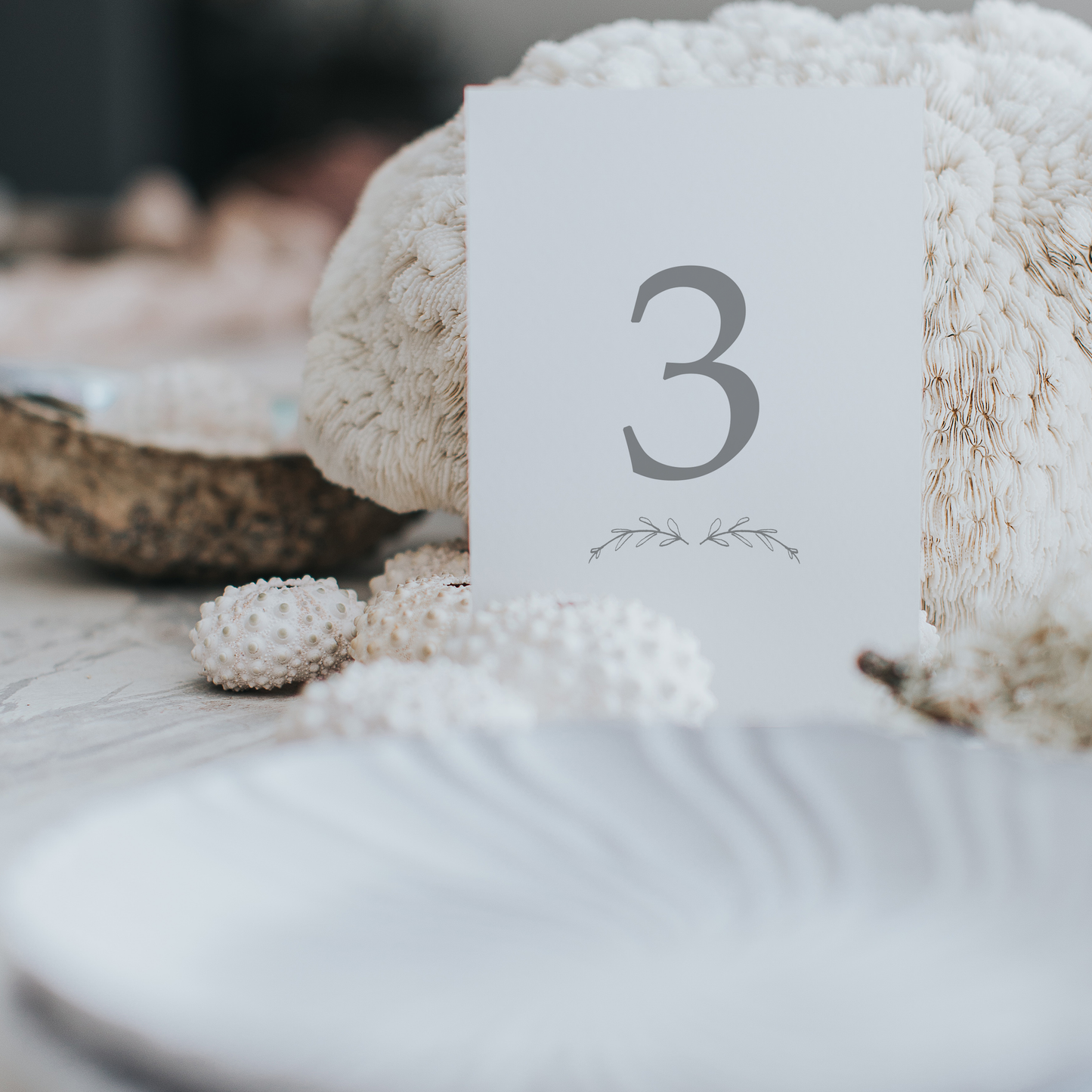 Spring Romance Table Numbers