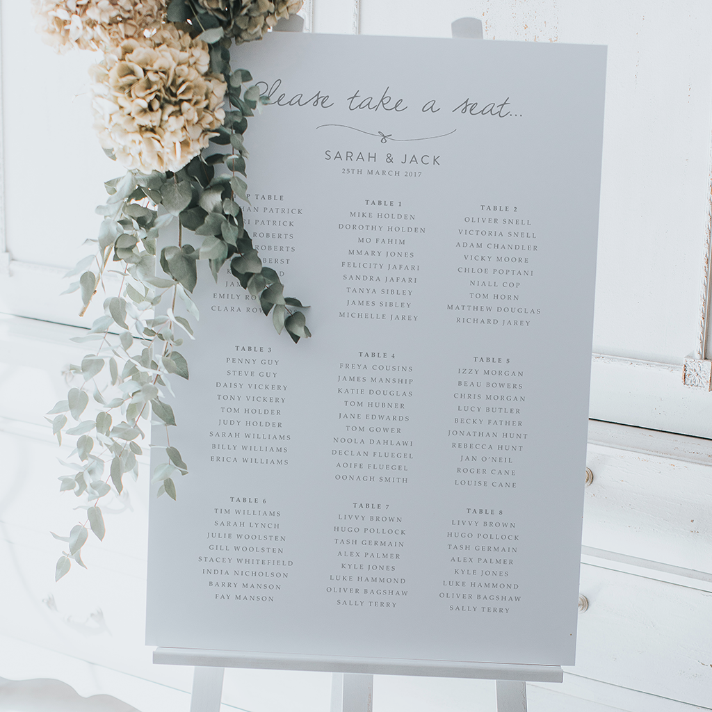 Tangled in Knots Table Plan