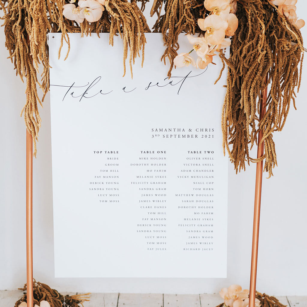 Samantha Table Plan