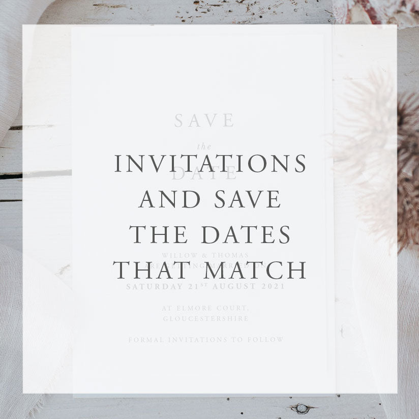 Invitations and Save the Dates That Match