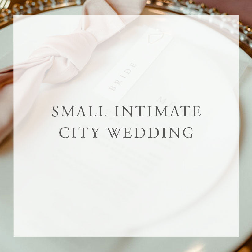 Small Intimate City Wedding