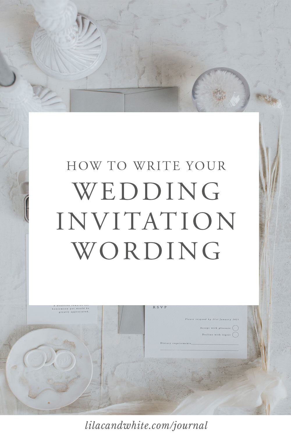 How to Write your Wedding Invitation Wording – Lilac & White
