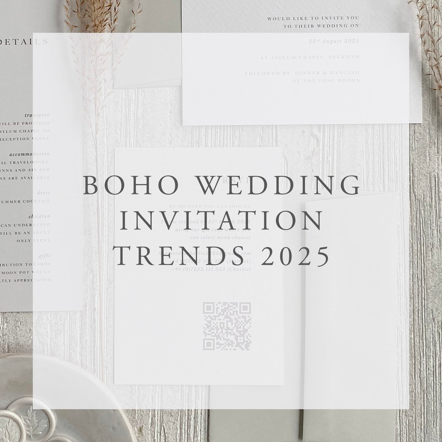 Boho Wedding Invitation Trends 2025: Effortless Elegance Meets Organic Minimalism
