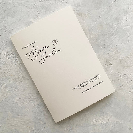 Alyssa Order of Service