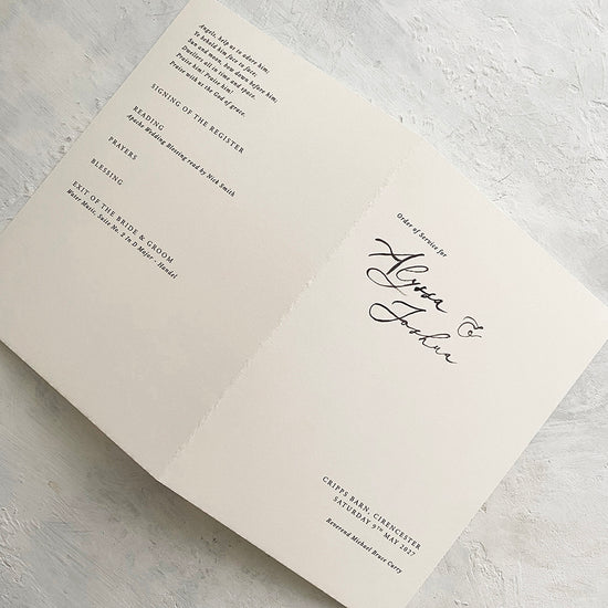 Alyssa Order of Service