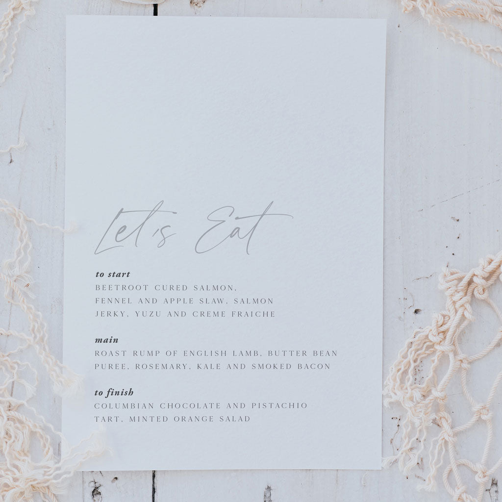 Load image into Gallery viewer, Bethany Wedding Menu Cards
