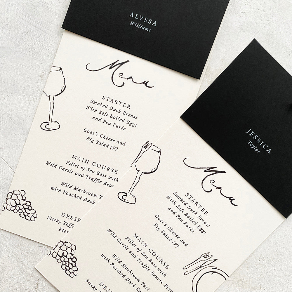 Alyssa Personalised Menu