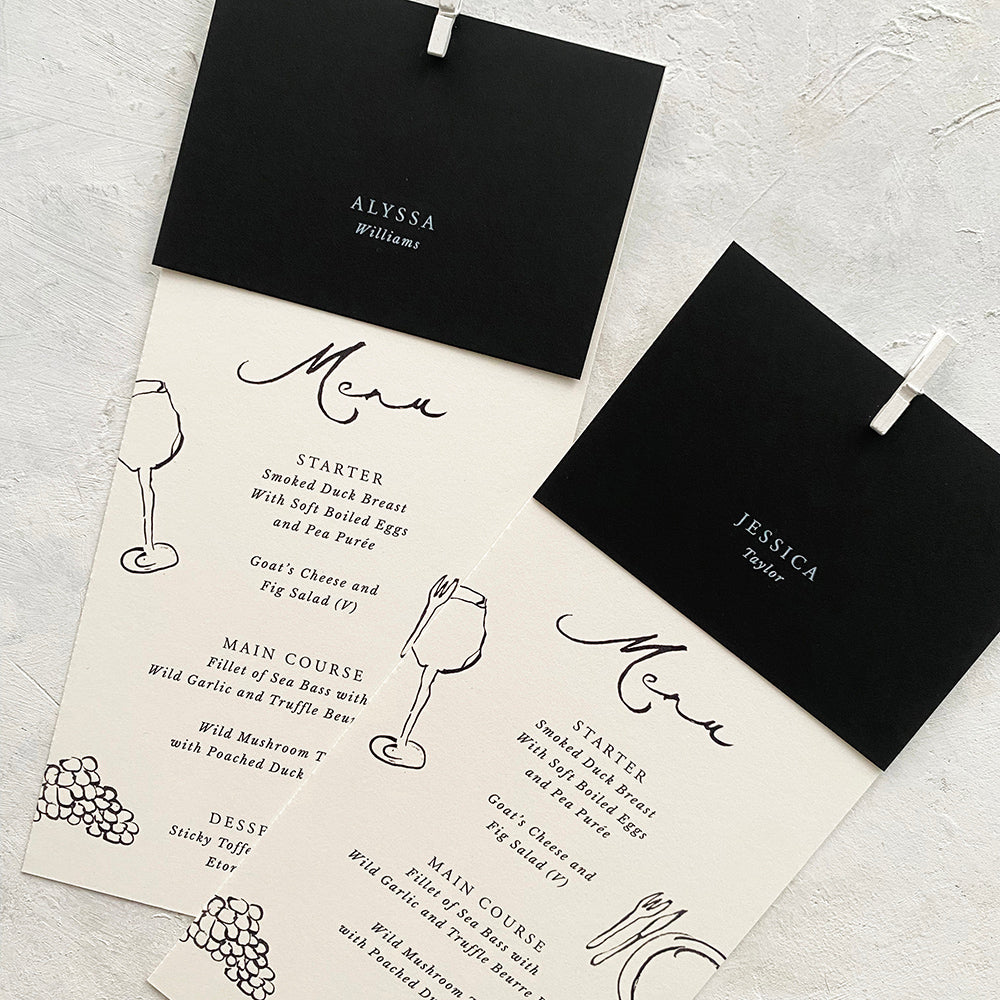 Alyssa Personalised Menu