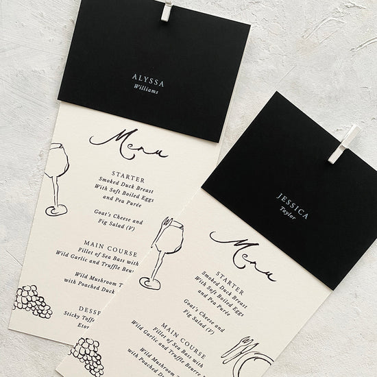 Alyssa Personalised Menu