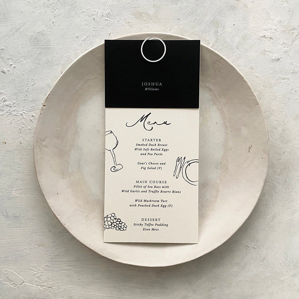 Alyssa Personalised Menu