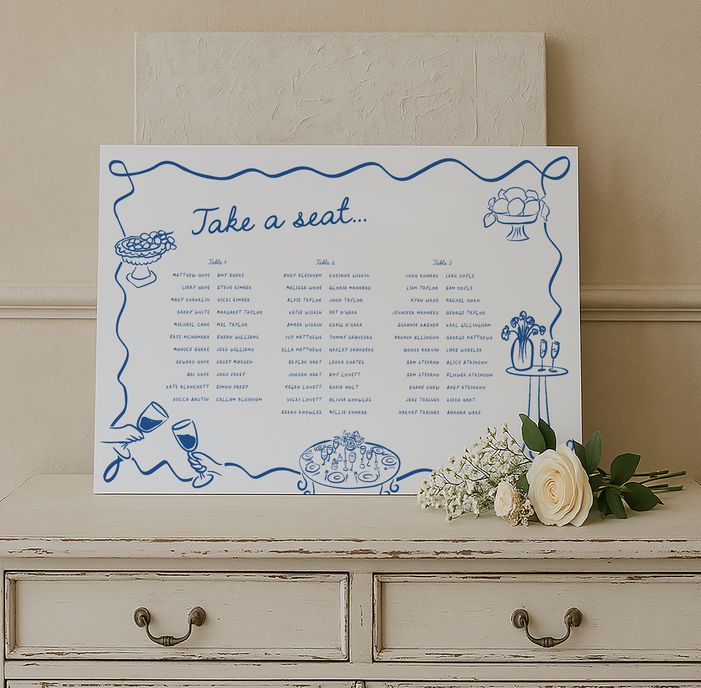Whimsical Table Plan