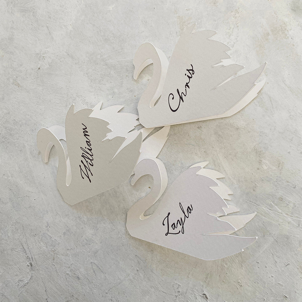 Swan Place Cards