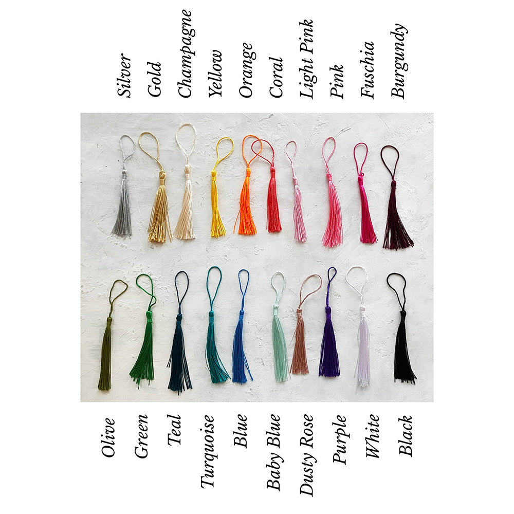 Personalised Floral Tassel Place Cards