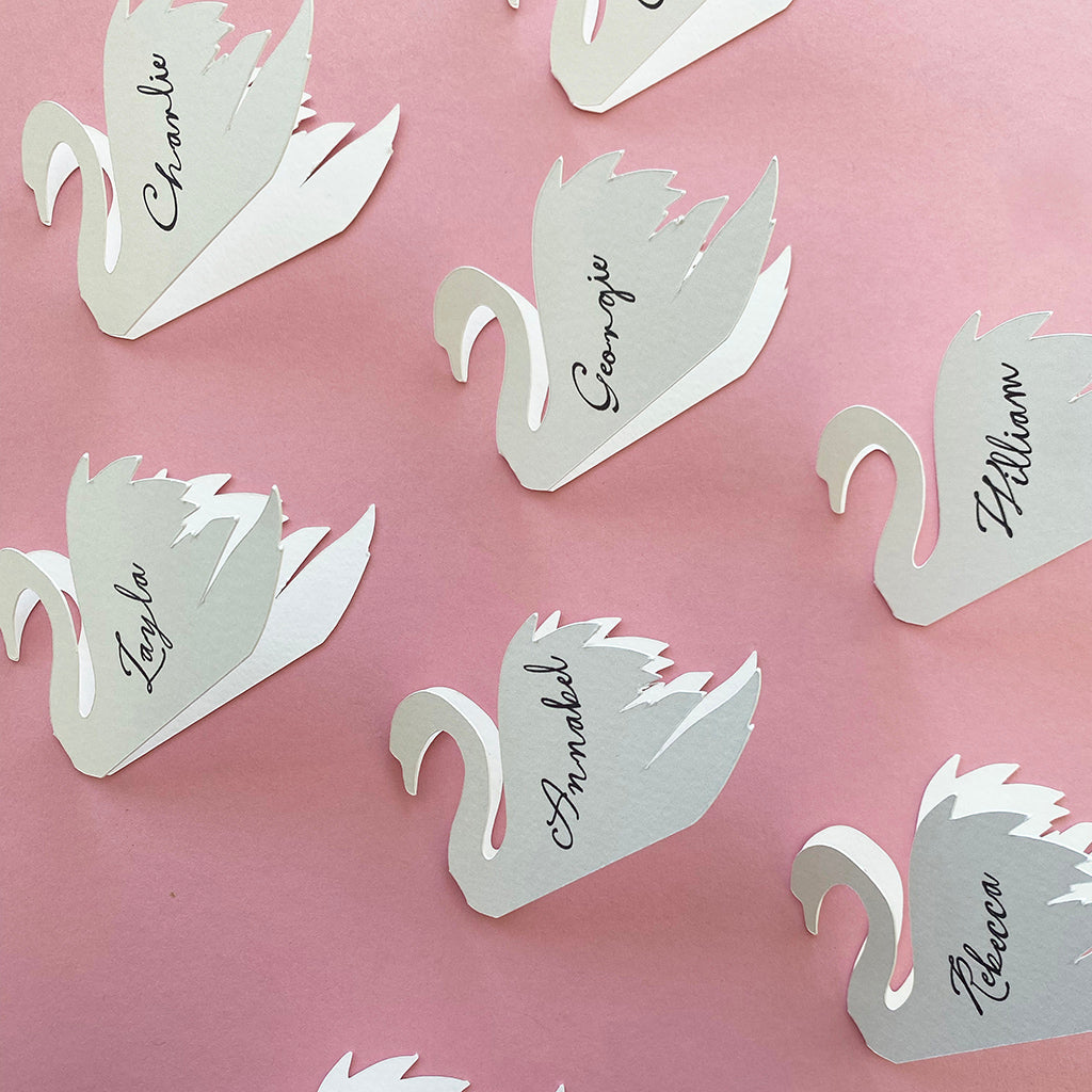 Swan Place Cards