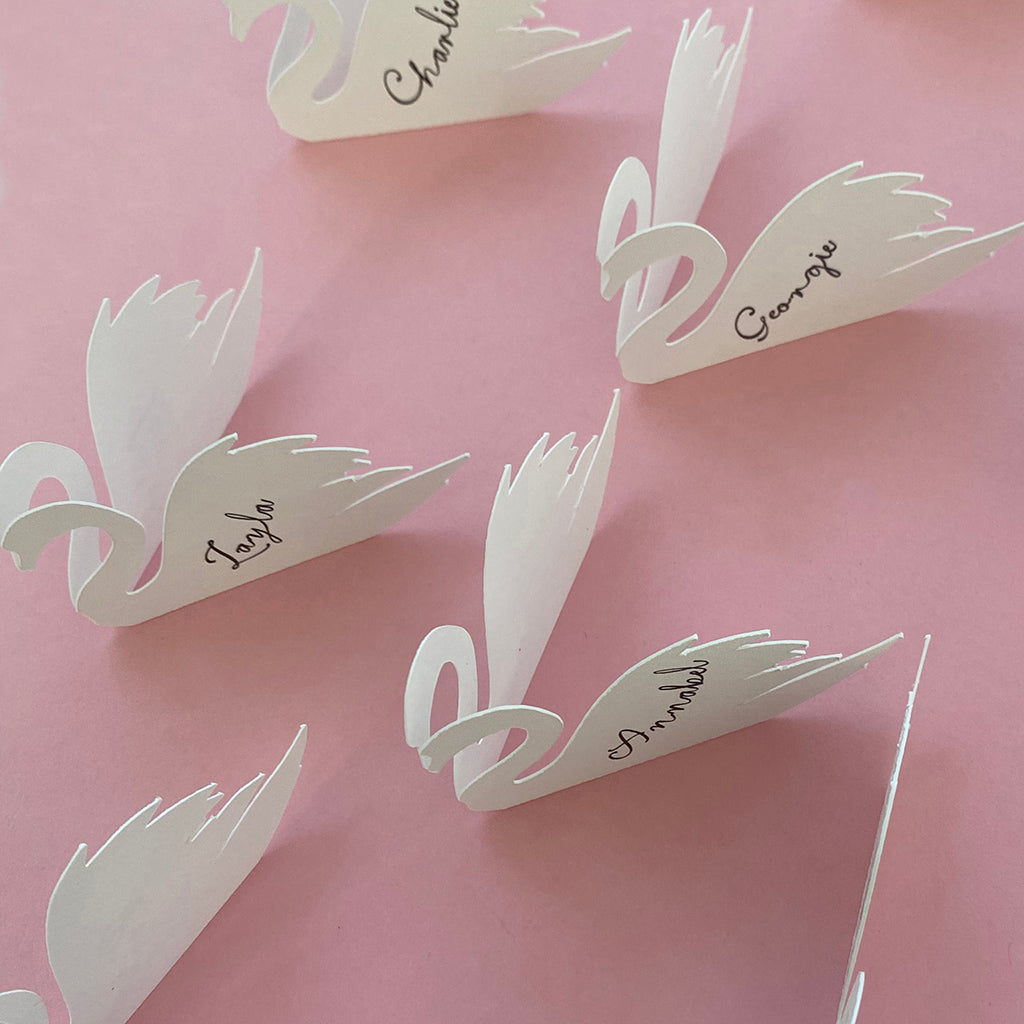 Swan Place Cards