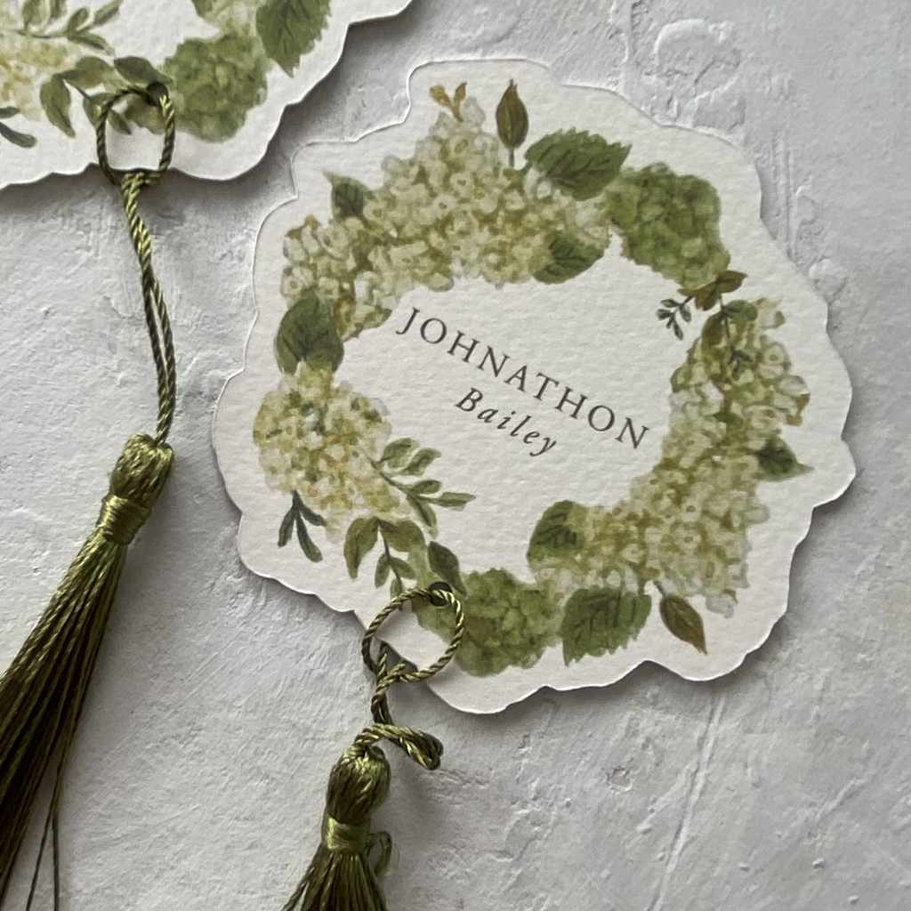 Hydrangea Watercolour Place Cards