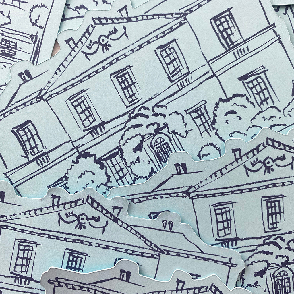 Venue Illustrated Save the Date Cards