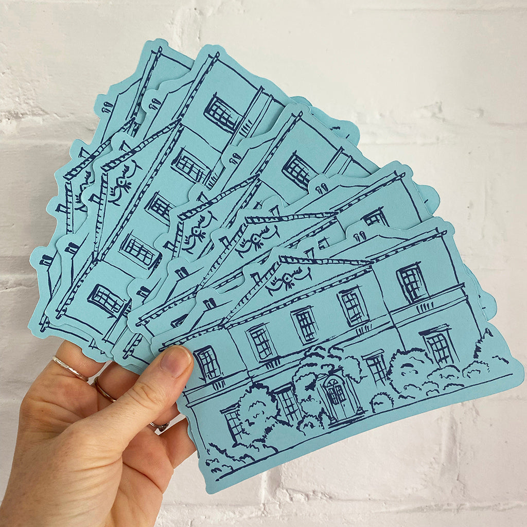 Venue Illustrated Save the Date Cards