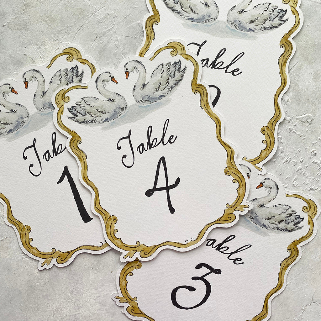 Swan Table Numbers