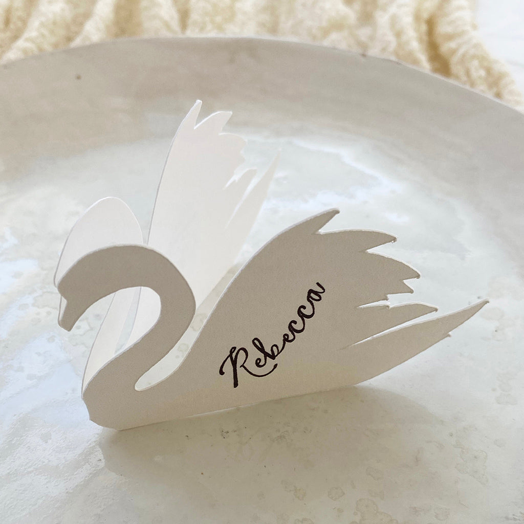 Swan Place Cards