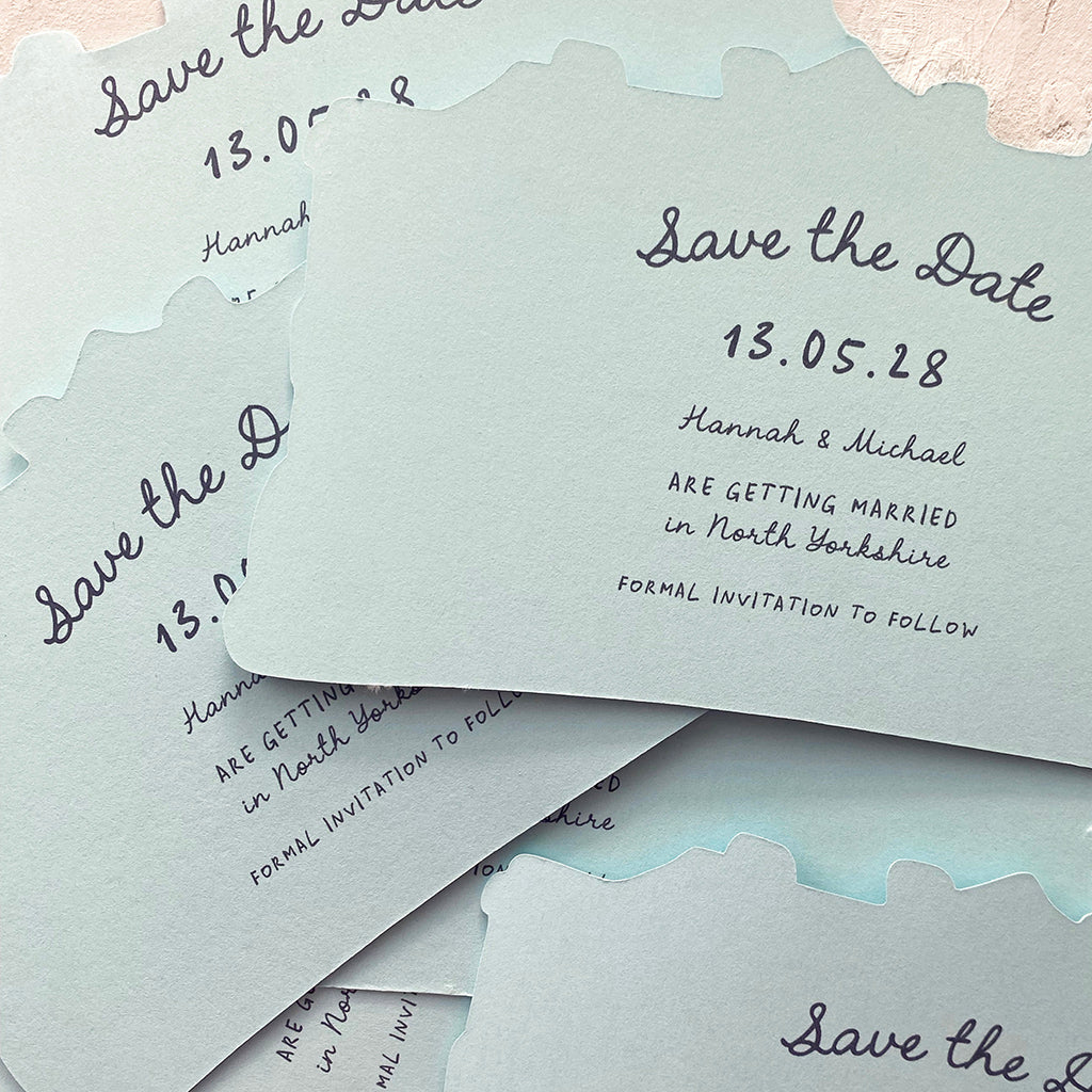 Venue Illustrated Save the Date Cards