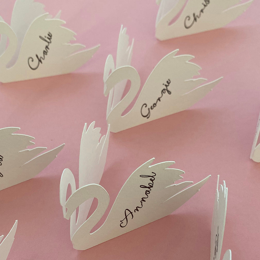 Swan Place Cards