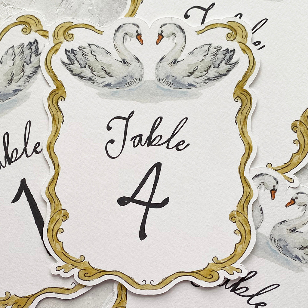 Swan Table Numbers