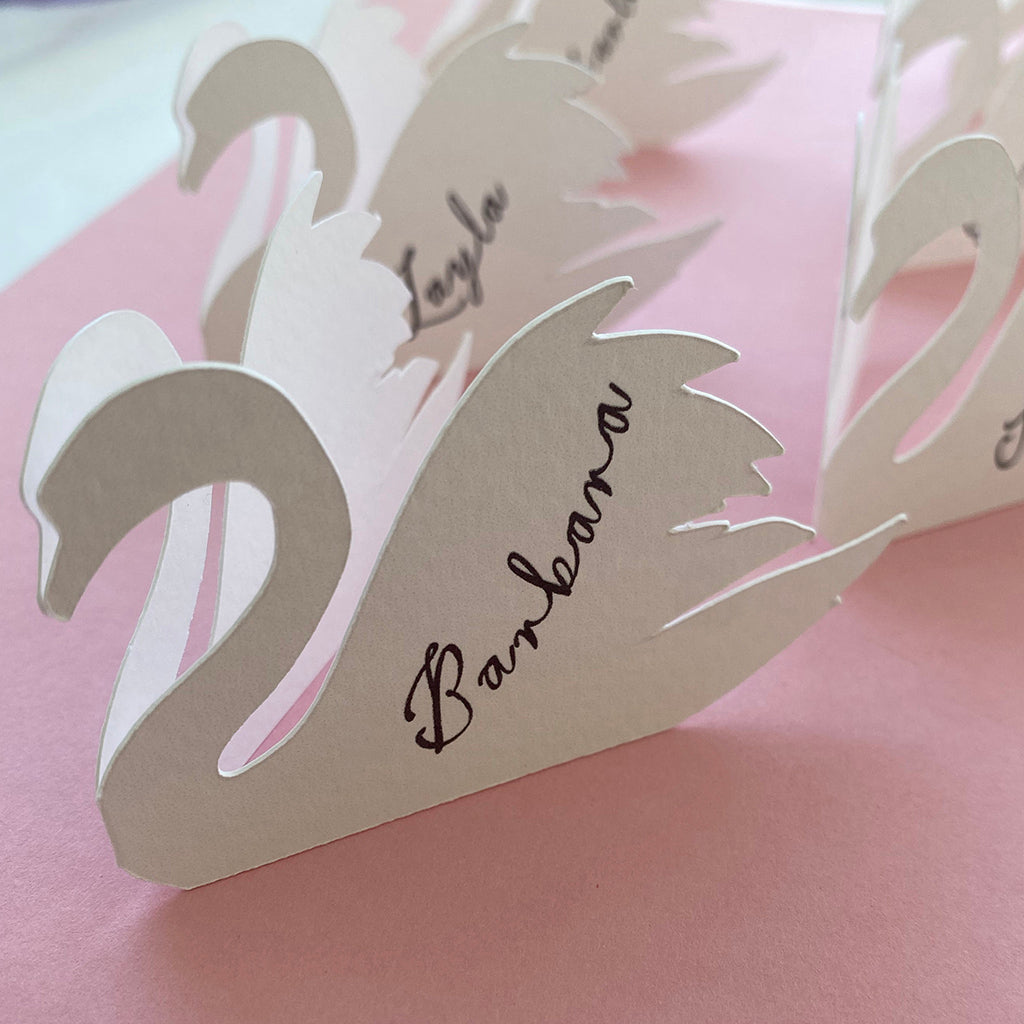 Swan Place Cards