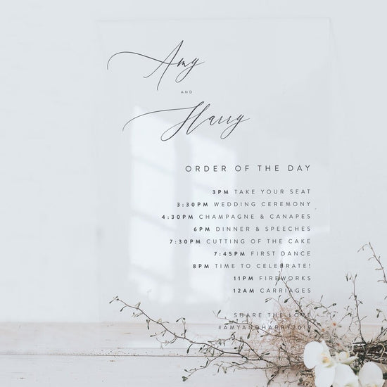 Load image into Gallery viewer, Amy Order of the Day Sign
