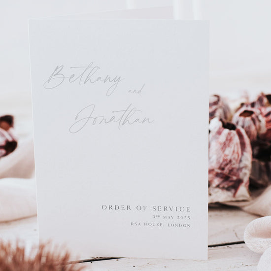 Bethany Ceremony Booklet