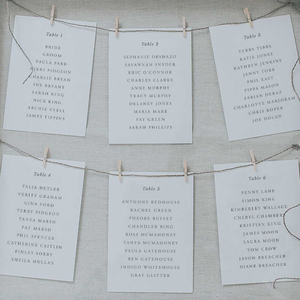 Load image into Gallery viewer, Elegance Table Plan Cards
