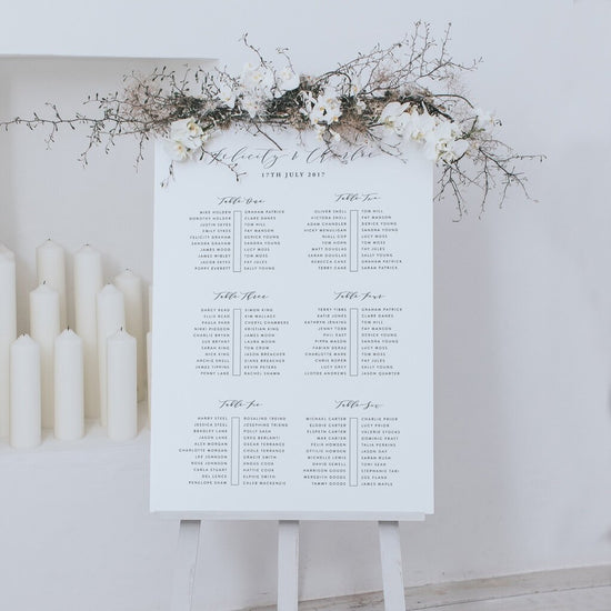 Felicity Table Plan