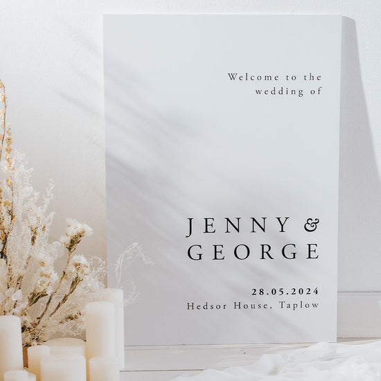 Jenny Welcome Sign