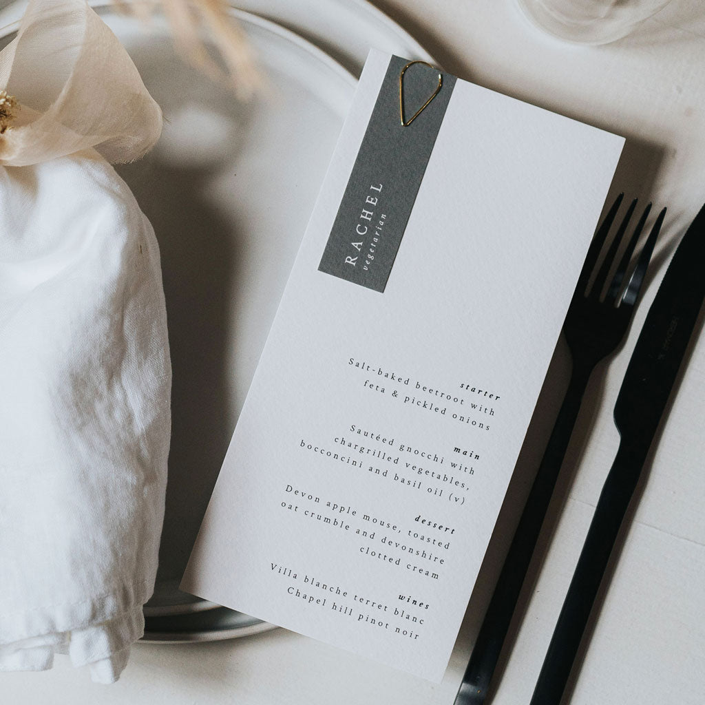 Wedding menu with guest name 60 photos - Astyledwedding.com