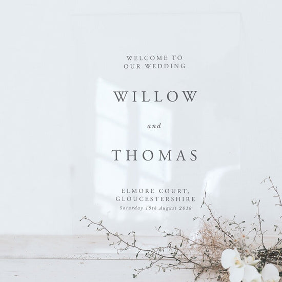Willow Welcome Sign