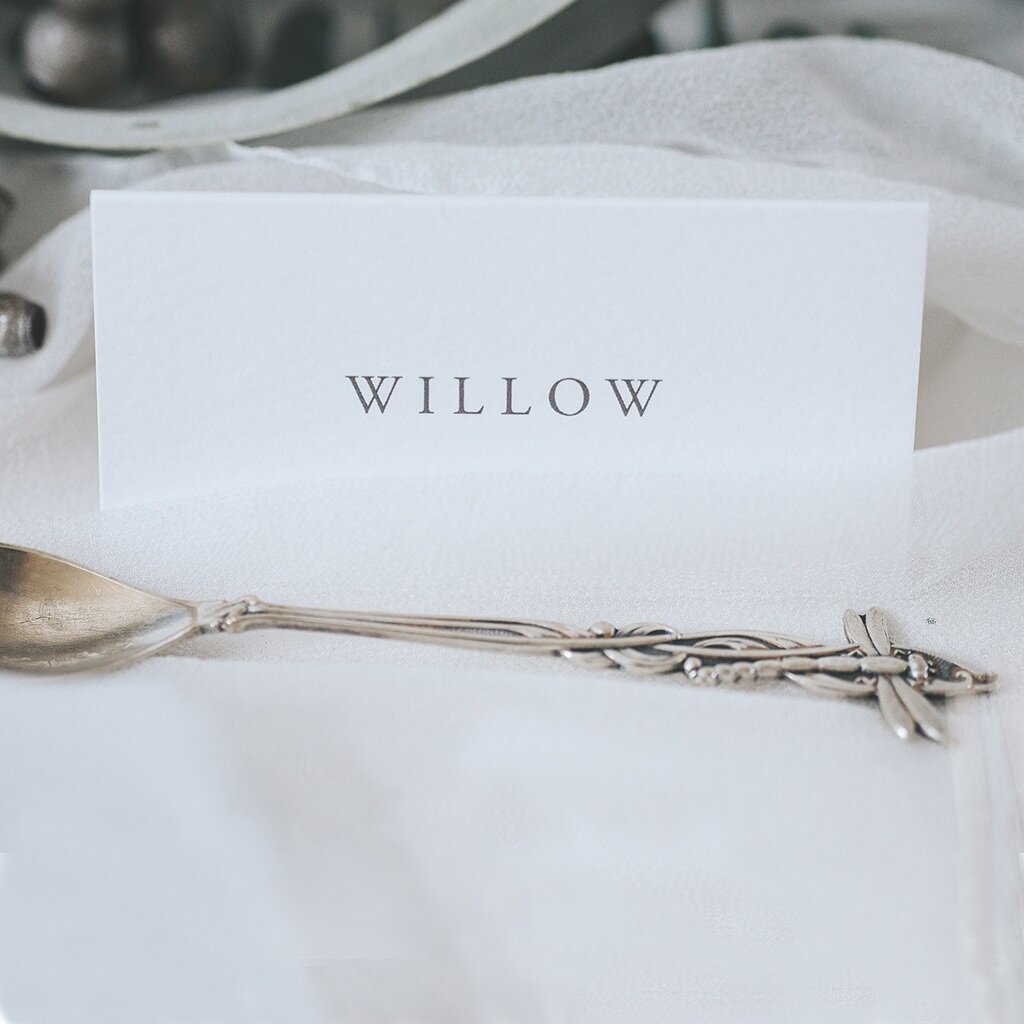 Willow Place Cards